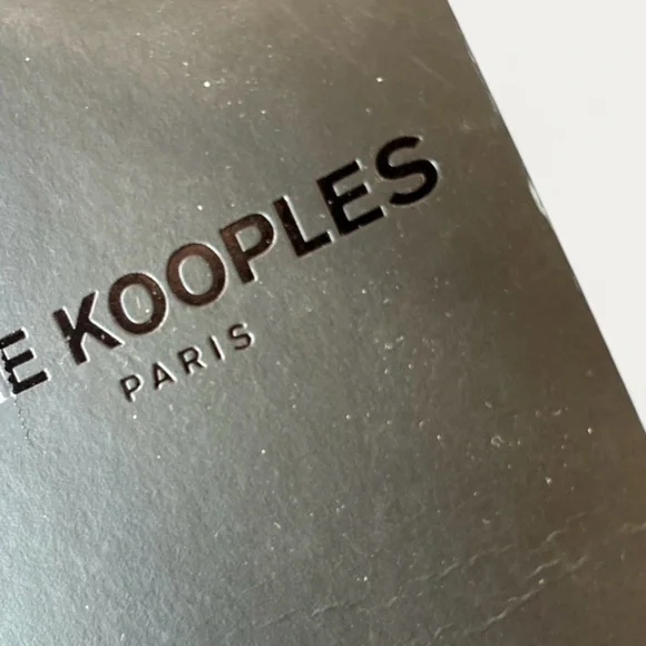 THE KOOPLES French Luxury Leather Belt with Vintage looking Silver Buckle - Picture 4 of 6